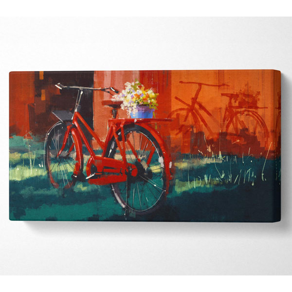 Rosalind Wheeler Das Rote Fahrrad In Amsterdam Panorama Kunstdrucke